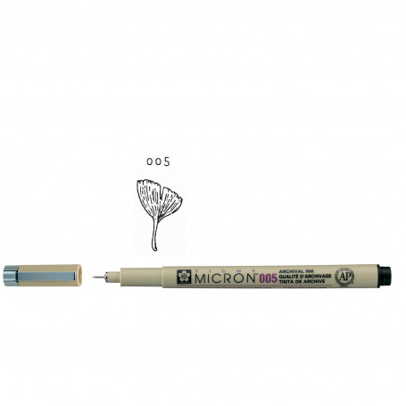 Rotulador Pigma Micron Negro Sakura Trazo 0,20 mm