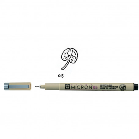 Rotulador Pigma Micron Negro Sakura Trazo 0,45 mm