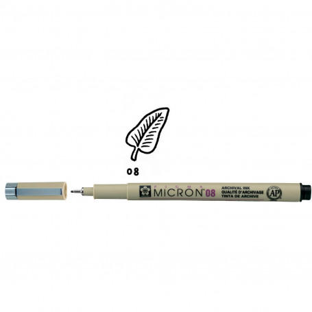 Rotulador Pigma Micron Negro Sakura Trazo 0,50 mm