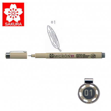Rotulador Pigma Micron Sakura Gris Frío Trazo 0,25mm