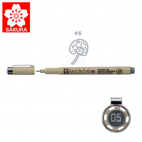 Rotulador Pigma Micron Sakura Gris Frío Trazo 0,45mm