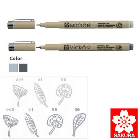 Rotulador Pigma Micron Gris Sakura