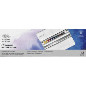 Caja Medias Pastillas Acuarela Cotman Blue Box Winsor & Newton