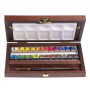 Caja Madera Acuarela Tradicional 24 Pastillas + Accesorios Rembrandt
