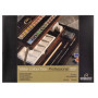 Caja Madera Acuarela Profesional 28 Pastillas + Accesorios Rembrandt