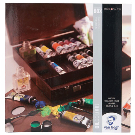 Caja de madera de Pinturas al Òleo Vang Gogh Inspiration