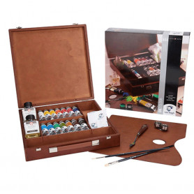 Caja de madera de Pinturas al Òleo Inspiration Vang Gogh