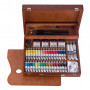 Caja Madera Superior Óleo 34 Colores + Accesorios Van Gogh
