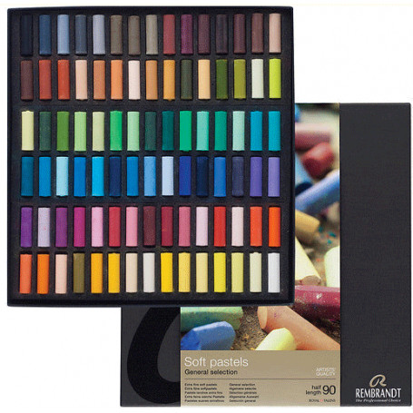 Caja 90 Medios Pasteles Selección General Rembrandt