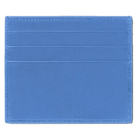 Tarjetero Piel Meisterstück Azul brillante 