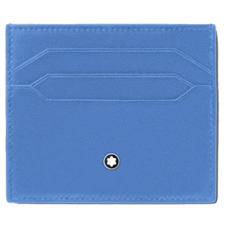 Tarjetero Piel Meisterstück para 6 tarjetas Azul claro Montblanc