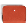 Mini Cartera 2 Tarjetas con Cremallera Piel Mandarina Montblanc