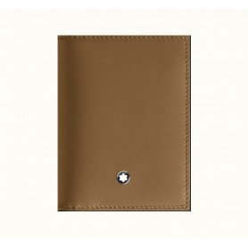 Tarjetero 4 Tarjetas Piel Color Arena Montblanc