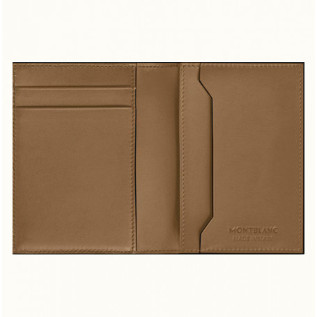 Tarjetero 4 Tarjetas Piel Color Arena Montblanc