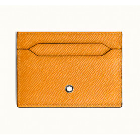Tarjetero 5 tarjetas Piel Azafrán Sartorial Montblanc