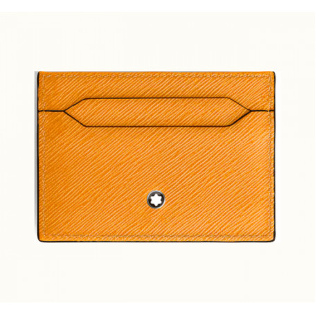 Tarjetero 5 tarjetas Piel Azafrán Sartorial Montblanc