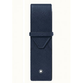 Estuche Piel Sartorial 2 piezas Azul tinta