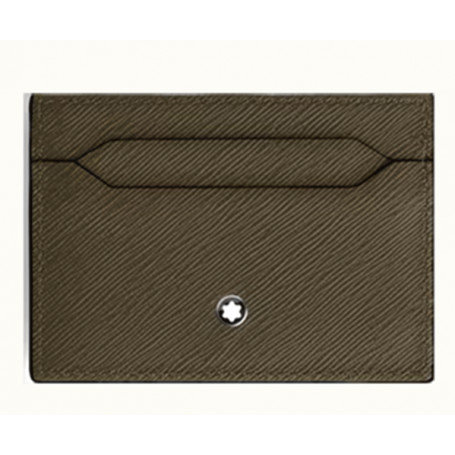 Tarjetero 5 tarjetas piel Sartorial Khaki Montblanc