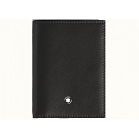 Mini Cartera 4 tarjetas Piel Soft Negro