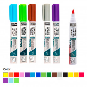 Rotulador Textil Punta Pincel Tejidos Claros 7A Pébéo