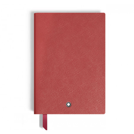Libreta Líneas Mediano Piel Sartorial Rojo