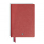 Libreta Líneas Mediano Piel Sartorial Rojo