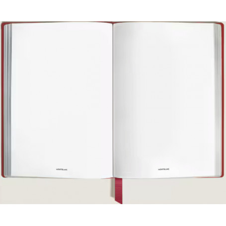 Libreta Líneas Mediano Piel Sartorial Rojo