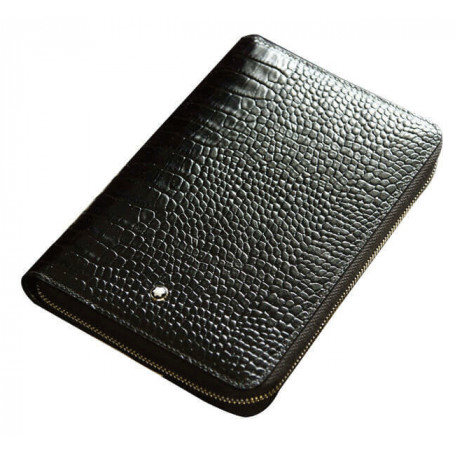 Agenda Diario sw Coñac cremallera Piel 