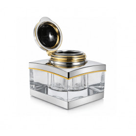 Tintero plata 925 cristal solitaire Meisterstüsck