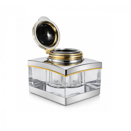 Tintero plata 925 cristal solitaire Meisterstüsck