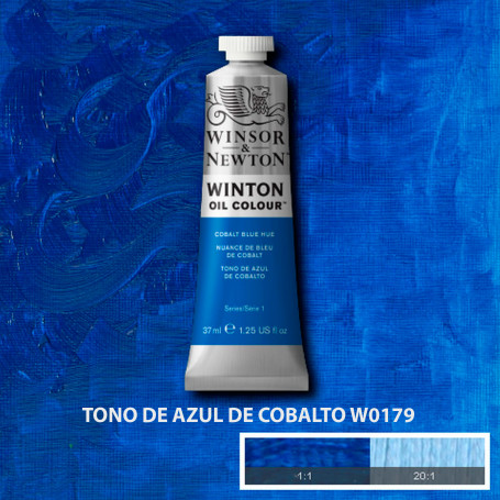  Óleo Winton Tubo 37 ml Azules y Verdes Winsor & Newton TONO DE AZUL DE COBALTO W0179 