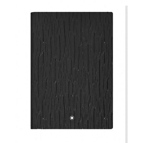 Libreta rayada Medium Corteccia negra Piel