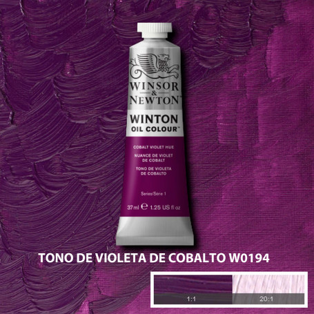 Óleo Winton Tubo 37 ml Amarillos Rojos y Malvas Winsor & Newton Tono De Violeta de Cobalto W0194
