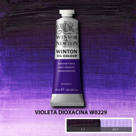 Óleo Winton Tubo 37 ml Amarillos Rojos y Malvas Winsor & Newton Violeta Dioxacina W0229