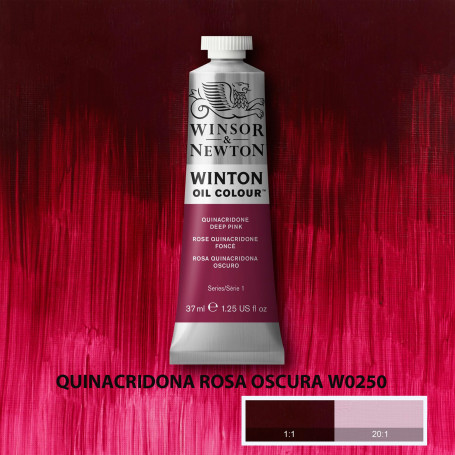 Óleo Winton Tubo 37 ml Amarillos Rojos y Malvas Winsor & Newton Quinacridona Rosa Oscura W0250