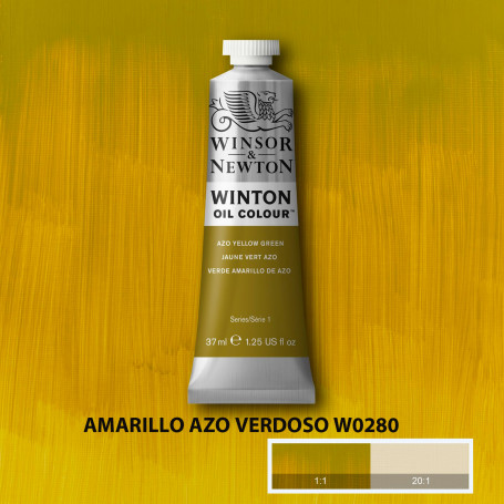 Óleo Winton Tubo 37 ml Amarillos Rojos y Malvas Winsor & Newton Amarillo Azo Verdoso W0280