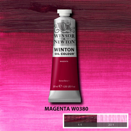 Óleo Winton Tubo 37 ml Amarillos Rojos y Malvas Winsor & Newton Magenta W0380