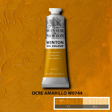 Óleo Winton Tubo 37 ml Amarillos Rojos y Malvas Winsor & Newton Ocre Amarillo W0744