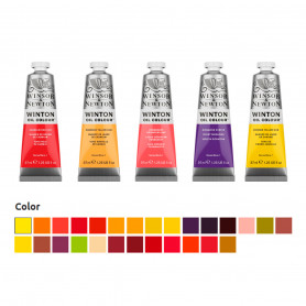 Óleo Winton Tubo 37 ml Amarillos Rojos y Malvas Winsor & Newton