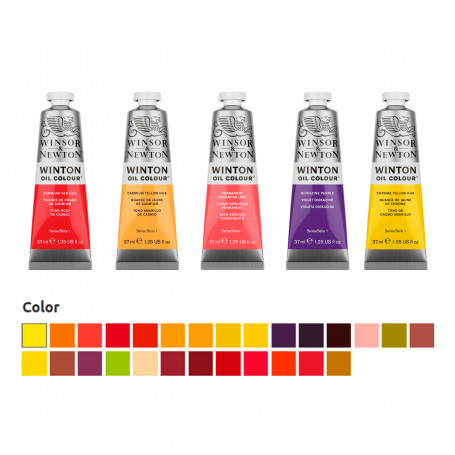 Óleo Winton Tubo 37 ml Amarillos Rojos y Malvas Winsor & Newton