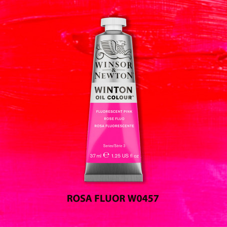 Óleo Winton Tubo 37 ml Colores Fluorescentes Winsor & Newton Rosa Fluor W0457