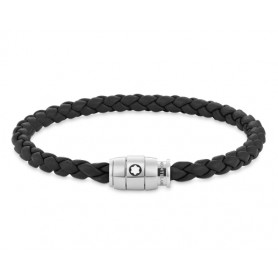 Pulsera con Cierre de 3 anillas en Piel tamaño 60