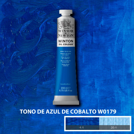 Óleo Winton Tubo 200 ml Azules y Verdes Winsor & Newton Tono de Azul de Cobalto W0179