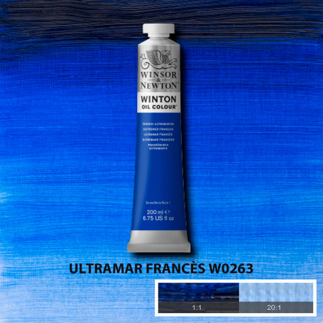 Óleo Winton Tubo 200 ml Azules y Verdes Winsor & Newton Ultramar Francès W0263