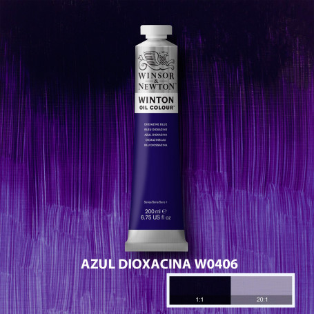 Óleo Winton Tubo 200 ml Azules y Verdes Winsor & Newton Azul Dioxacina W0406