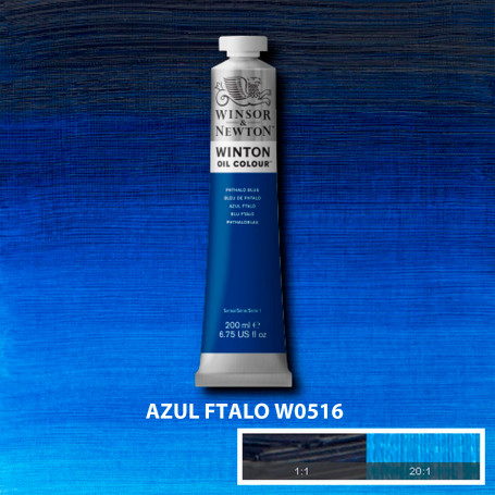 Óleo Winton Tubo 200 ml Azules y Verdes Winsor & Newton Azul Ftalo W0516