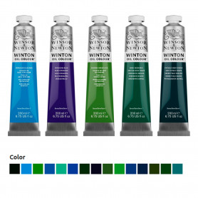 Óleo Winton Tubo 200 ml Azules y Verdes Winsor & Newton