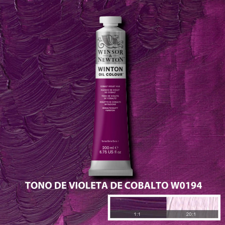 Óleo Winton Tubo 200 ml Amarillos Rojos y Malvas Winsor & Newton Tono de Violeta De Cobalto W0194