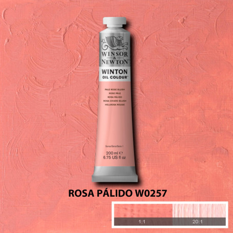 Óleo Winton Tubo 200 ml Amarillos Rojos y Malvas Winsor & Newton Rosa Pálido W0257