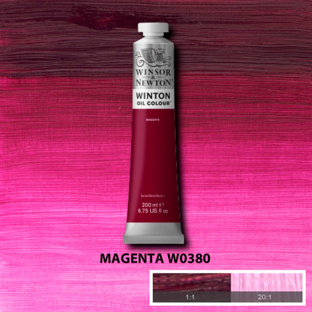 Óleo Winton Tubo 200 ml Amarillos Rojos y Malvas Winsor & Newton Magenta W0380